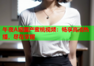 午夜A级国产蜜桃视频：畅享高清热播，尽在掌握