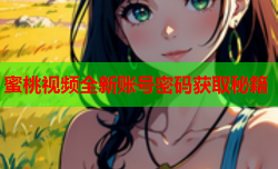 蜜桃视频全新账号密码获取秘籍