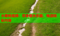 水蜜桃视频：尽享爱水乐趣，畅游精彩内容