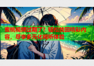 蜜桃视频过期了？轻松找回精彩内容，尽享多元化视听体验