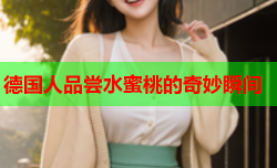 德国人品尝水蜜桃的奇妙瞬间