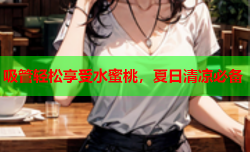吸管轻松享受水蜜桃，夏日清凉必备